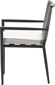 Garden Impressions Burela tuinstoel taupe - 2 stuks