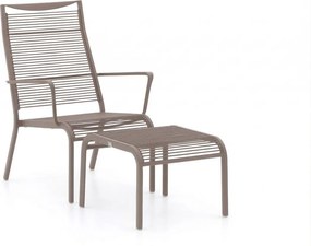 Lounge tuinstoel | Apple Bee Apple Bee | Aluminium | Taupe | Kees Smit Tuinmeubelen