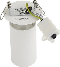 Set van 6 moderne inbouwspots wit GU10 50mm IP44 - Chels