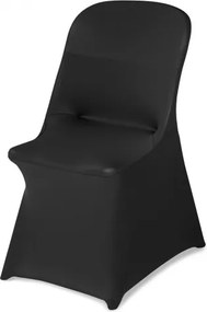 VEVOR stoelhoezen, 30 stuks, wasbare en afneembare stoelhoezen van polyester-spandex voor bruiloften, diners, banketten en restaurants, geschikt voor stoelen (46 x 50 x 86 cm), zwart
