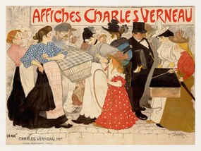 Kunstdruk Affiches Charles Verneau (Vintage French) - Théophile Steinlen, (40 x 30 cm)