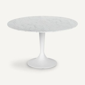 Tafelblad, marmer, diameter 120 cm, Tirondo