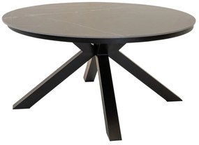 Lesli Living  Ronde Tuintafel Portoro - Ø158 cm - Keramisch Glas - Lesli Living