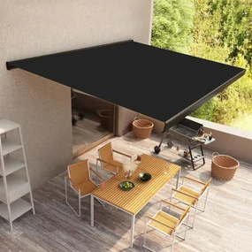 vidaXL Luifel gemotoriseerd 350x250 cm antraciet