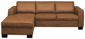 Loungebank - Shuffle - links - lederlook Missouri cognac 03