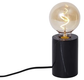 Moderne tafellamp zwart marmer - Marissa Modern E27 rond Binnenverlichting Lamp