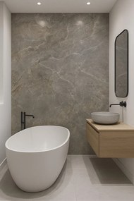 SPC Marmer Wandpaneel MAT Grigio Terra Lucente 260x122x0.3cm