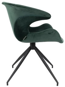 Zuiver Mia Eetkamerstoel Groen Velvet