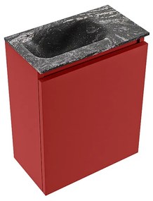 Mondiaz Ture DLux toiletmeubel 40cm fire met wastafel lava links met kraangat