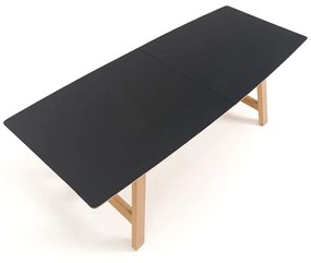 Stalen tafel met verlengstukken, Buondi design E. Gallina