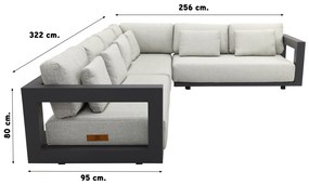 4 Seasons Metropolitan loungeset 6-delig - Rechts - Mindo rond