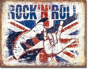 Metalen bord Rock n Roll, ( x  cm)