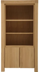 Goossens Boekenkast Clear, 100 cm breed, 2 deuren, 3 open vakken
