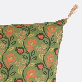 Kussenhoes 30x50 cm, groene achtergrond, Aldea