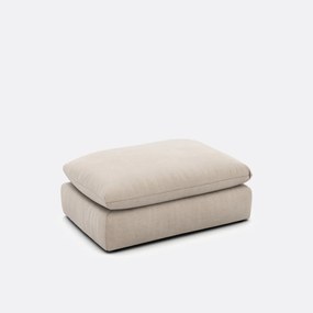 Poef voor modulaire bank, in gestructureerde stof, Malo