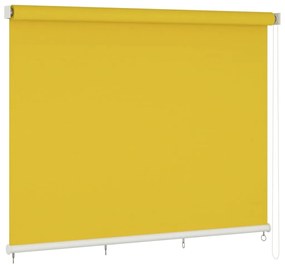 vidaXL Rolgordijn voor buiten 400x140 cm geel
