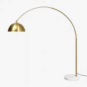 Diala Ijzeren Buiten Vloerlamp Goud & ↑210 Cm - Sklum