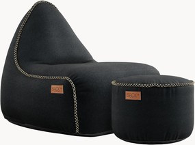 Zitzak Canvas met poef