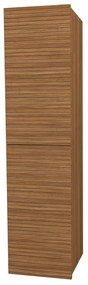 Sanigoods Maisy kolomkast ribbelfront 160cm walnoot