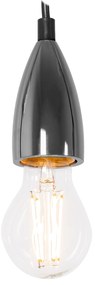 Plafondlamp Hanglamp Chroom Zwart APP357-1CP