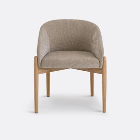 Tafelfauteuil in structuurstof, Beca