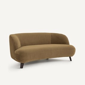 3-zits bank in linnen fluweel, Rosebury, ontwerp Emmanuel Gallina