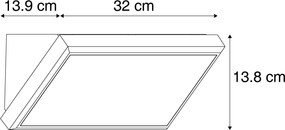 Moderne buiten wandlamp donkergrijs incl. LED IP65 met bewegingssensor - Marek