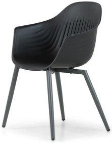 Tuinstoel Kunststof Grijs-antraciet Lifestyle Garden Furniture Lissabon