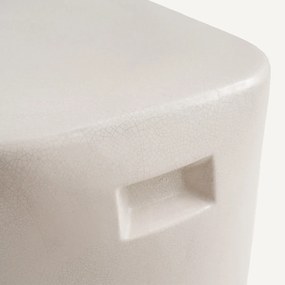 Bijzettafel in keramiek met glazuur, Oria