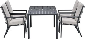 Garden Impressions Senja tuinset 5-delig sandstone - Kasper tuintafel 160x90 cm