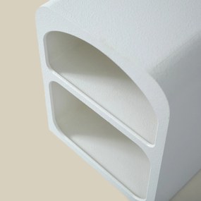 Organisch Nachtkastje Wit - 45x40x55cm.