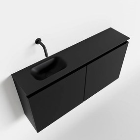 Mondiaz Ture 100cm toiletmeubel urban met wastafel urban links geen kraangat