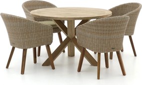 Diningset Intenso | 4 personen | Tuinset teakhout | 5-delig | Kees Smit Tuinmeubelen