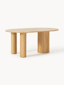 Ovale eettafel Dunia van eikenhout