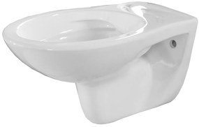 Mueller Pluto randloos toiletpot zonder zitting wit glans