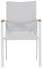 Tuinset 4 personen 180 cm Aluminium/textileen Wit Lifestyle Garden Furniture Brandon/Glasgow