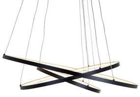 Richmond Interiors Amira Design Hanglamp Zwarte Ringen