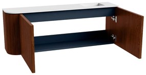 Mondiaz Joya 110cm toiletmeubel ronding links ruby met wastafel faye rechts 1 kraangat talc