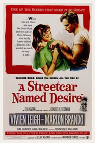 Kunstreproductie A Streetcar Named Desire / Marlon Brando (Retro Movie)