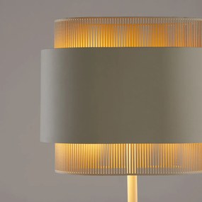 Dubbele vloerlamp in metaal, Leila