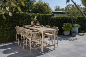 Taste by 4 Seasons Calma bar tuinset latte met Soho tafel BarsetTuinset   taupe weerbestendig