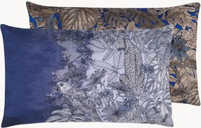 Omkeerbare jacquard kussenhoes Blue Hour