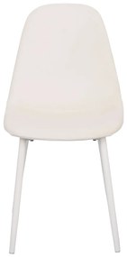 Stoel Teok White Fluweel