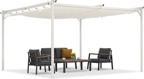 La Palma 4x4m witte Garden Point terraspergola