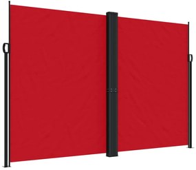 vidaXL Tuinscherm uittrekbaar 220x1000 cm rood