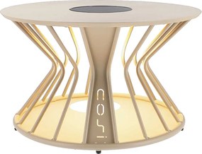 Cosilumia loungetafel met verlichting Ø70 x 41 cm - sandy beige