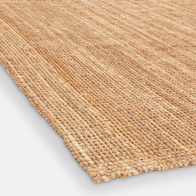 XL rechthoekig vloerkleed in jute, Aftas