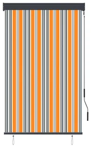 vidaXL Rolgordijn voor buiten 100x250 cm geel en blauw