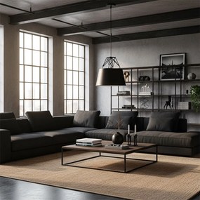 Hangende metalen zwarte plafondlamp APP422-1CP