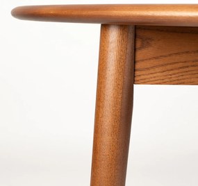 Zuiver Twist Round Walnut Walnoot Eettafel Uitschuifbaar 120-160 Cm - 120 X 120cm.
